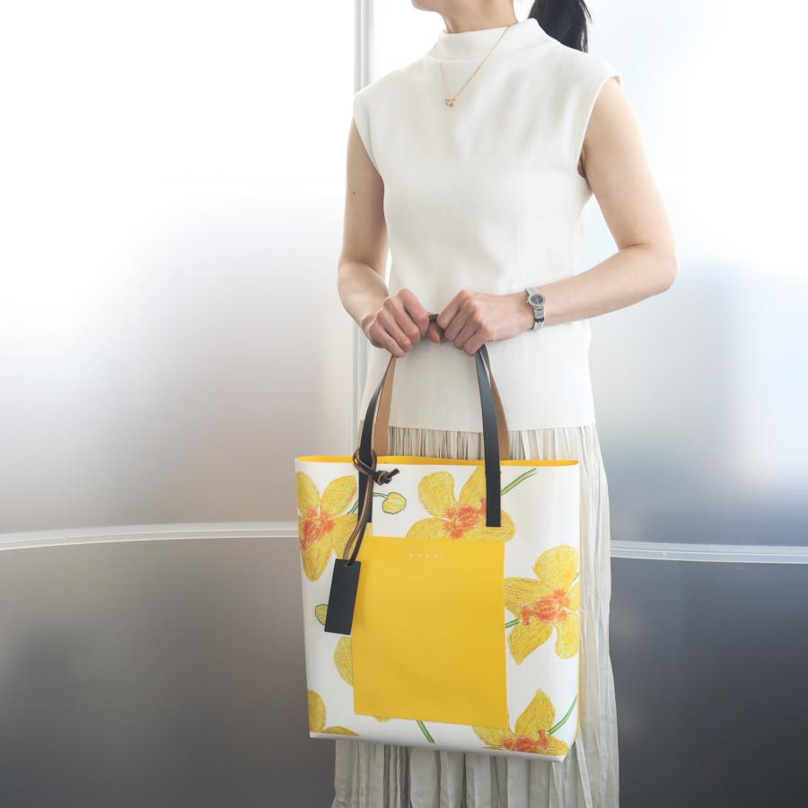 MARNI マルニ ORCHIDS トートバッグ PVC ショッピングバッグ SHMP0052A1 P4563 Z2P55 :m6016:メ