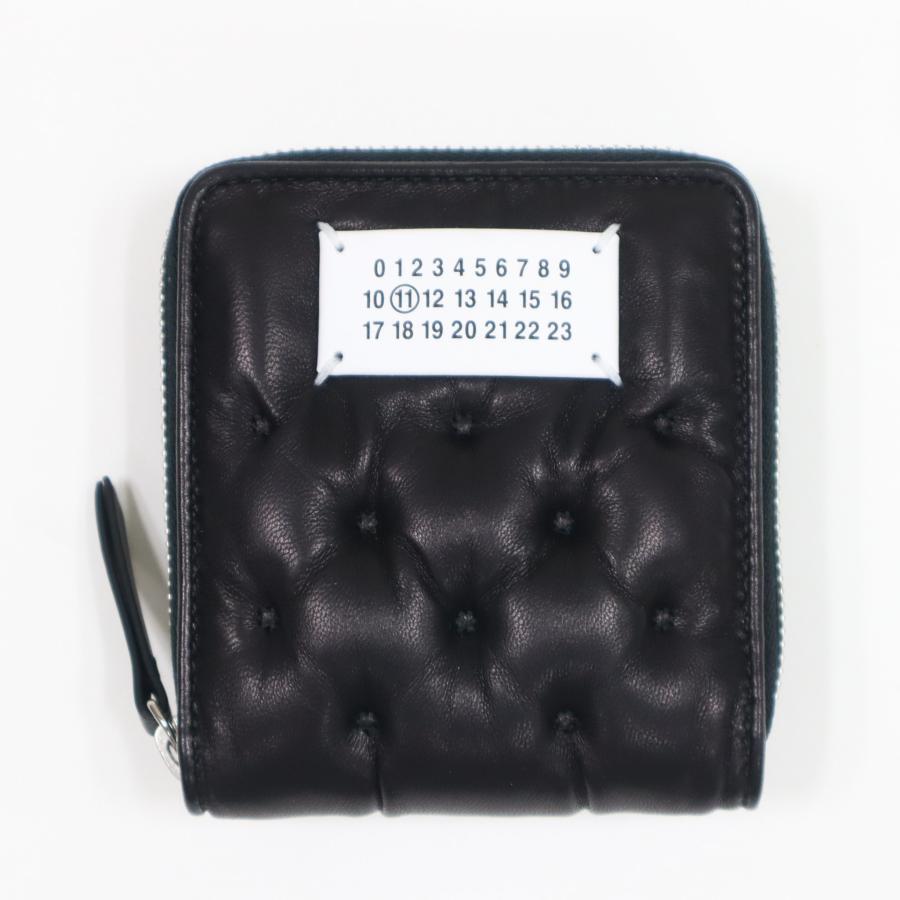 メゾンマルジェラ 財布 2つ折り財布 グラムスラム ラウンドジップ ブラック MAISON MARGIELA SA1UI0031 P6434 T8013 2024年秋冬 新作モデル メゾンマルジェラ 財布 2つ折り財布 グラムスラム ラウンドジップ ブラック MAISON MARGIELA SA1UI0031 P6434 T8013 2024年秋冬 新作モデル