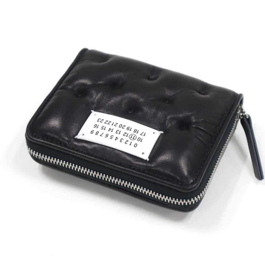 Maison Margiela 「グラム スラム」 ウォレットスモール 黒，財布 Maison Margiela - 「グラム スラム」エンブローダリー