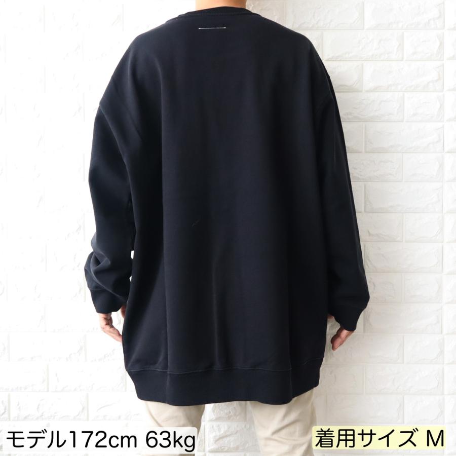 MM6 【並行輸入品】MM6 メゾンマルジェラ トレーナー ブラック 黒 ユニ