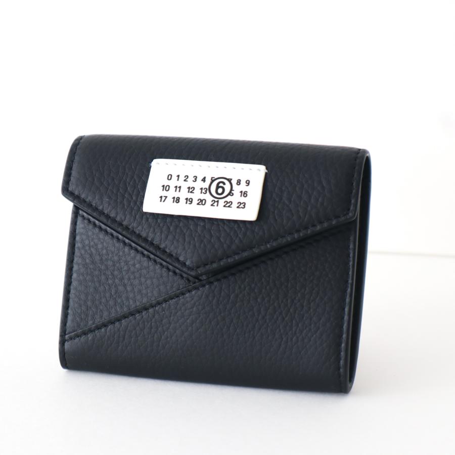 メゾンマルジェラ11 財布 ジップ ステッチ 黒 正規品 MM6 【公式通販】