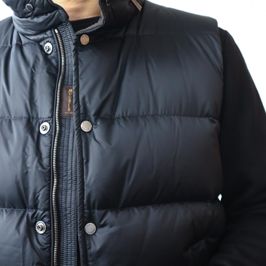 【並行輸入品】ムーレー ダウンベスト メンズ ネイビー 高級 MOORER GREGORY SH MOUGL200002TEPA174U0498の画像