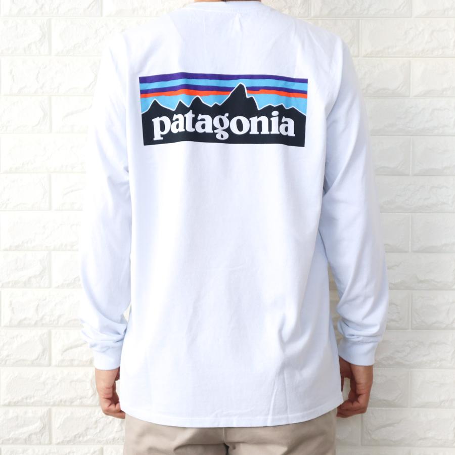 patagonia パタゴニア ロンT 長袖 Tシャツ メンズ P-6 ロゴ patagonia パタゴニア ロンT 長袖 Tシャツ メンズ P-6 ロゴ