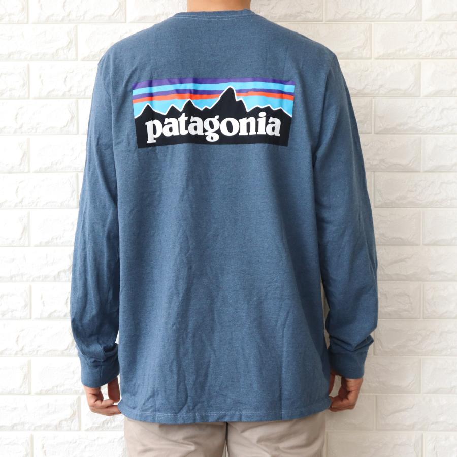 patagonia パタゴニア ロンT 長袖 Tシャツ メンズ P-6 ロゴ patagonia パタゴニア ロンT 長袖 Tシャツ メンズ P-6 ロゴ