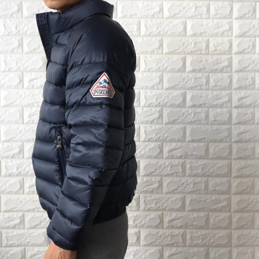 Pyrenex ピレネックス ダウンジャケット メンズ ネイビー ロゴ Pyrenex ピレネックス ダウンジャケット メンズ ネイビー ロゴ