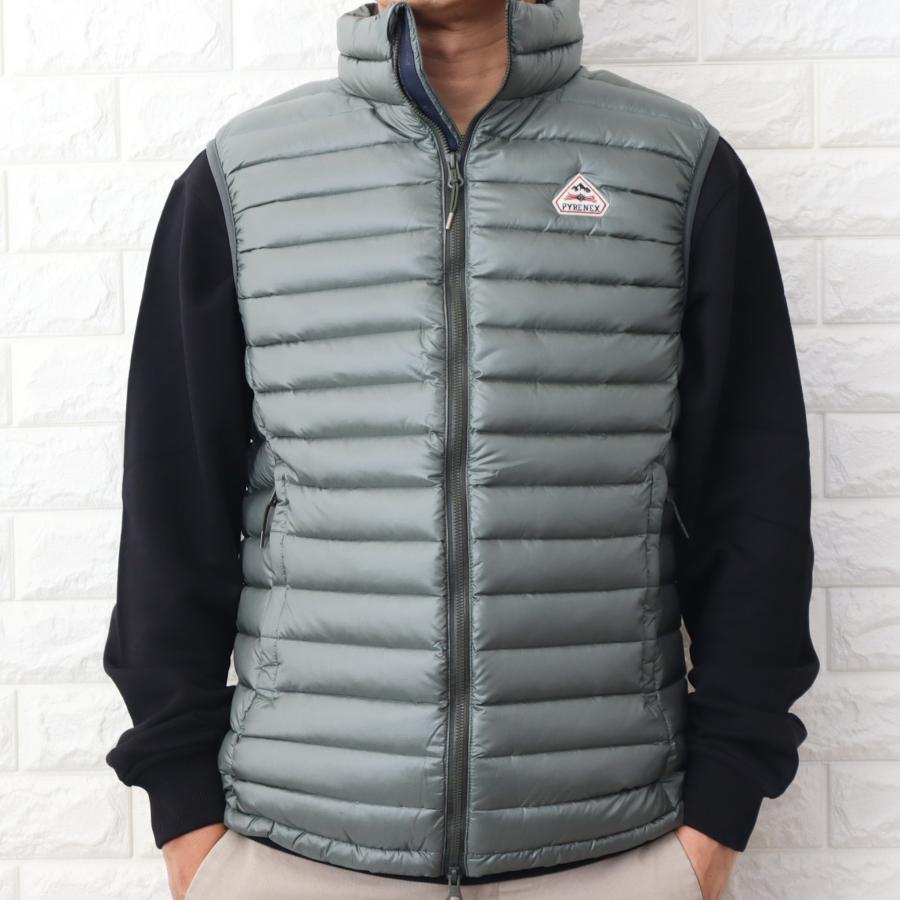 稀少　PYRENEX　ピレネックス　ウール　ダウンベスト　グレー Pyrenex 【並行輸入品】ピレネックス ダウンベスト メンズ フォレスト