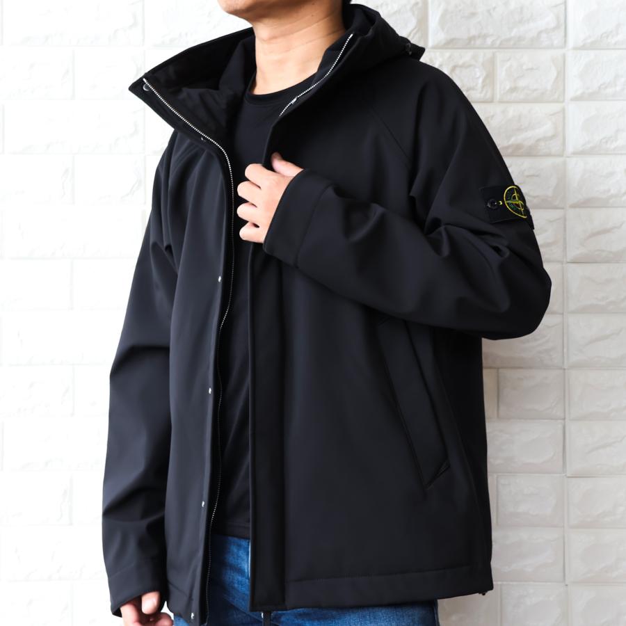 【並行輸入品】ストーンアイランド フードジャケット ブルゾン メンズ STONE ISLAND Q100010 SOFT SHELL-R e.dye 3層 2025秋冬新作の画像