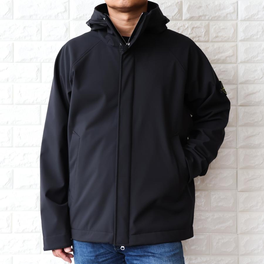 【並行輸入品】ストーンアイランド フードジャケット ブルゾン メンズ STONE ISLAND Q100010 SOFT SHELL-R e.dye 3層 2025秋冬新作の画像