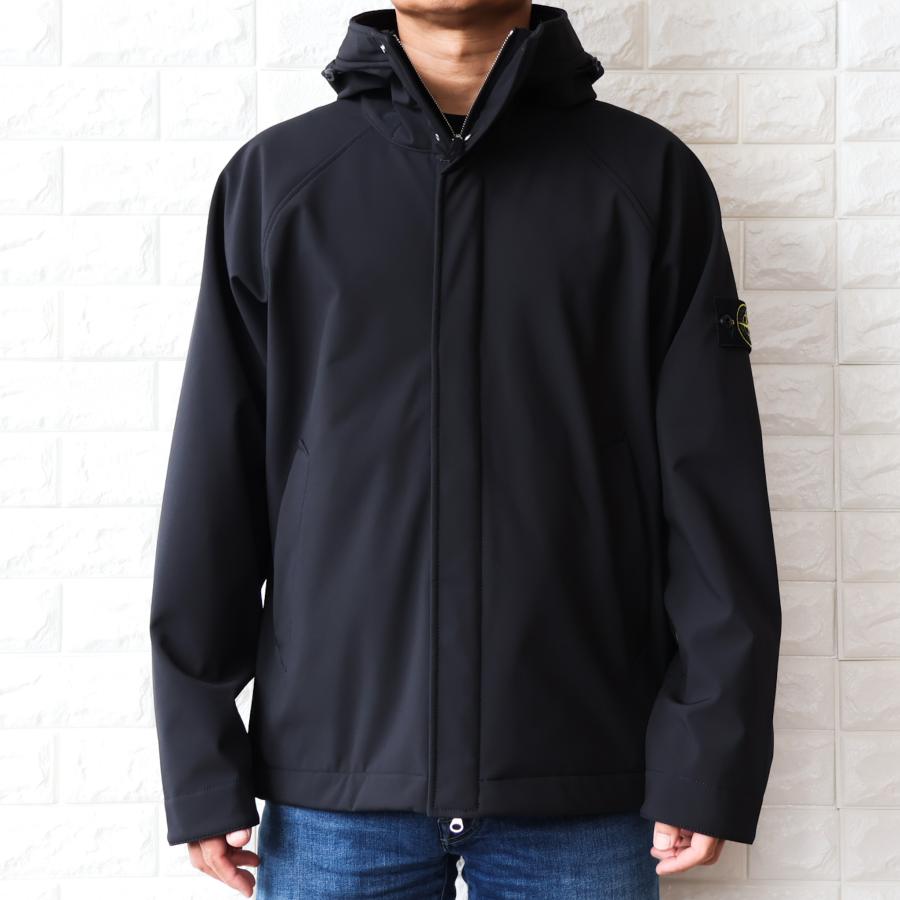 【並行輸入品】ストーンアイランド フードジャケット ブルゾン メンズ STONE ISLAND Q100010 SOFT SHELL-R e.dye 3層 2025秋冬新作の画像
