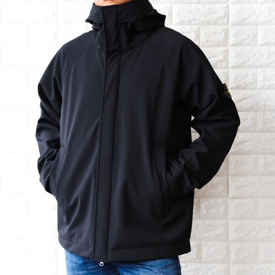 【並行輸入品】ストーンアイランド フードジャケット ブルゾン メンズ STONE ISLAND Q100010 SOFT SHELL-R e.dye 3層 2025秋冬新作の画像