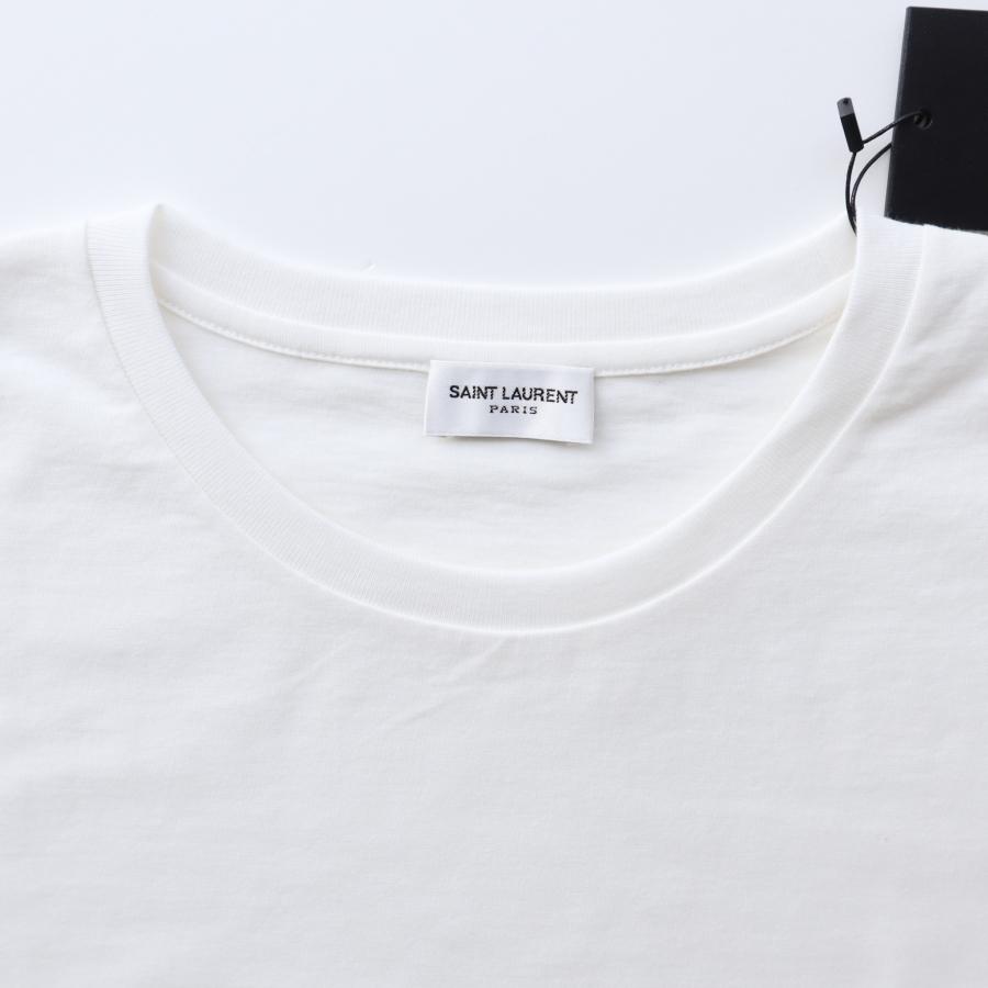 SAINT LAURENT サンローラン Tシャツ メンズ 半袖 クルーネック SAINT LAURENT サンローラン Tシャツ メンズ 半袖 クルーネック