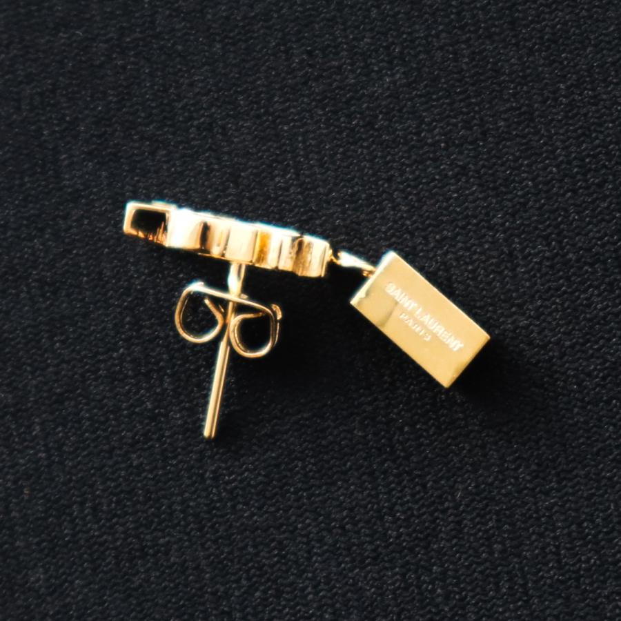 SAINT LAURENT ゴールドピアス Saint Laurent オピウム YSL ピアス ゴールド/シルバー (Saint Laurent