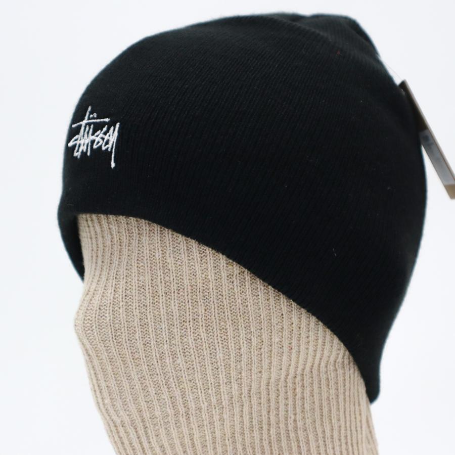 STUSSY ステューシー BASIC SKULLCAP BEANIE ニット帽 ビーニー 1321085 BLACK ブラック