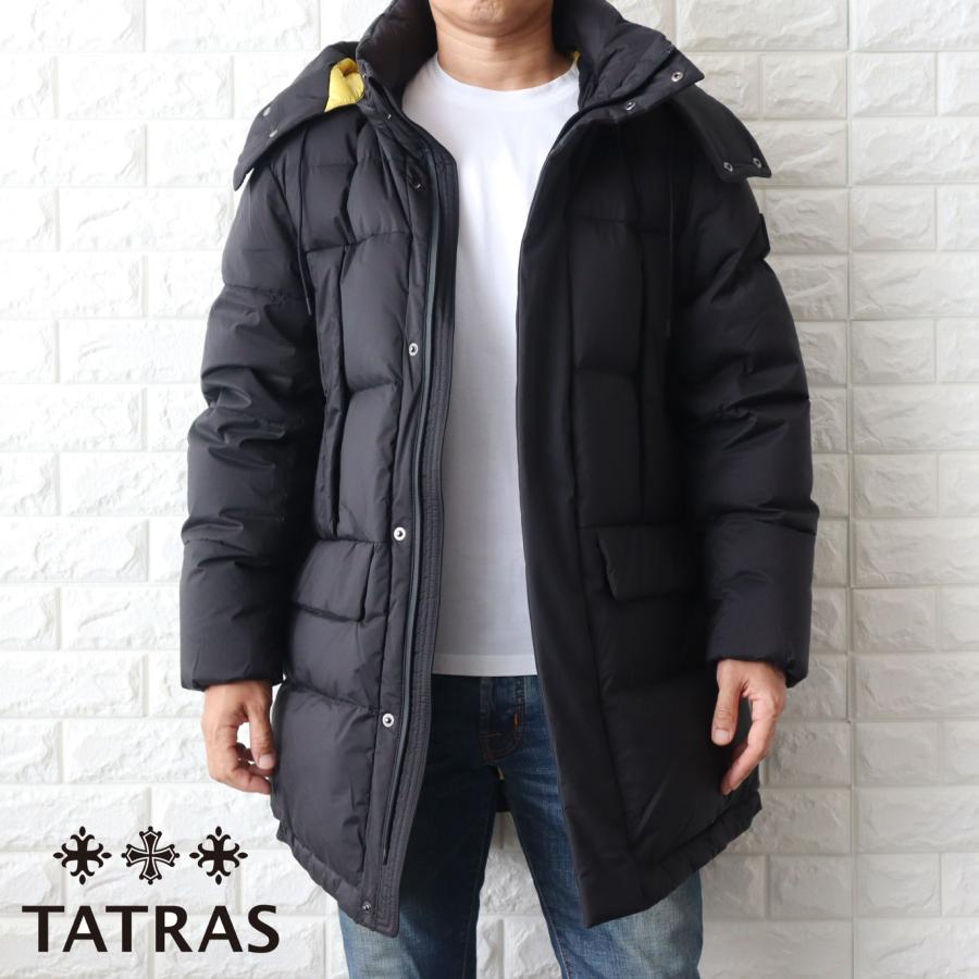 TATRAS タトラス ダウンジャケット メンズ フード付き ブラック TATRAS タトラス ダウンジャケット メンズ フード付き ブラック