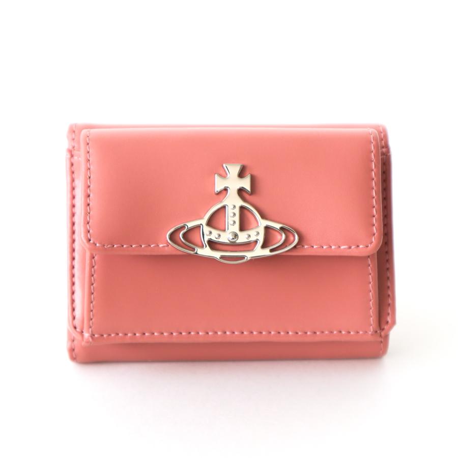 VIVIENNE WESTWOOD ビビアンウエストウッド ウォレット ミニ財布 3つ折り財布 レディース PINK ピンク  5201001342096LA G401 : vw003 : メラビリエ - 通販 - Yahoo!ショッピング