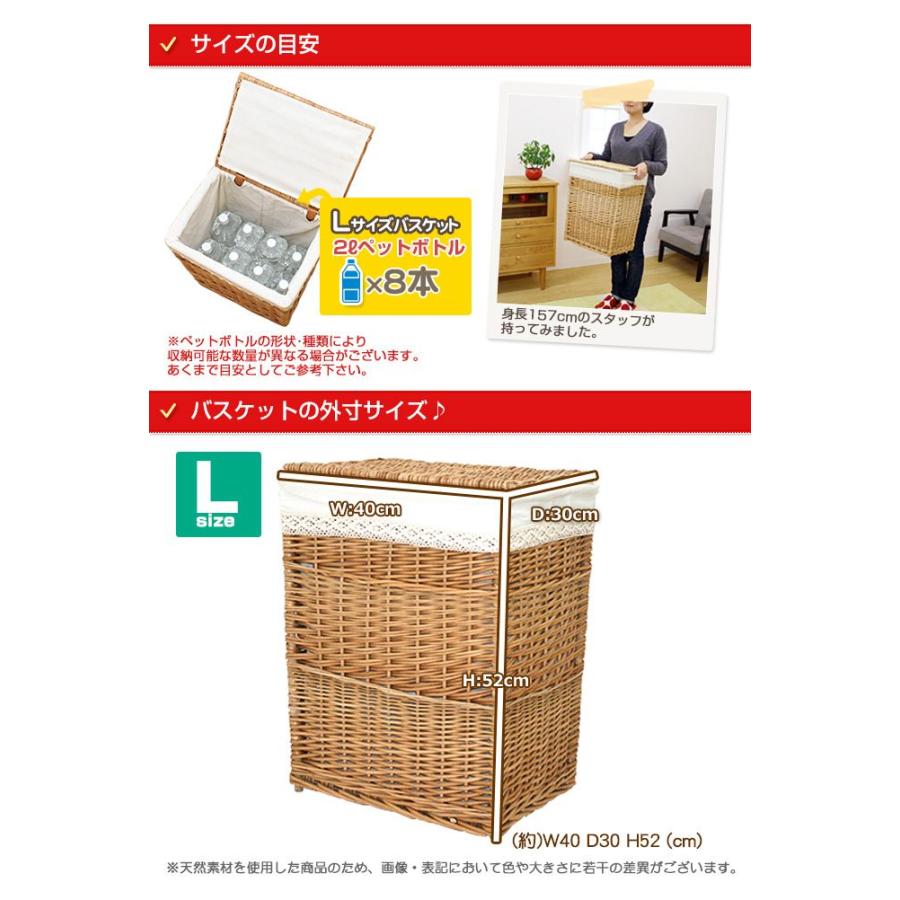 かご バスケット 収納 フタ付き 収納ボックス 縦長 Lサイズ