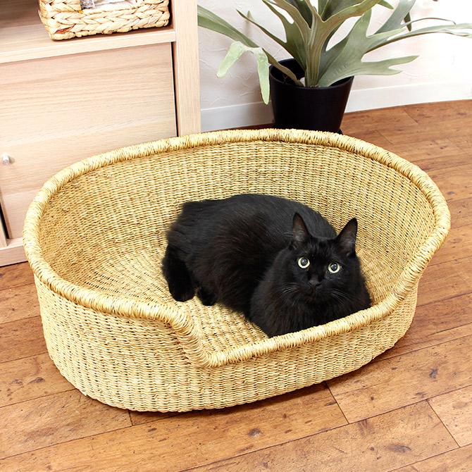 ボルガバスケット 楕円底 犬かご 大/ペット ベッド 犬 カゴ