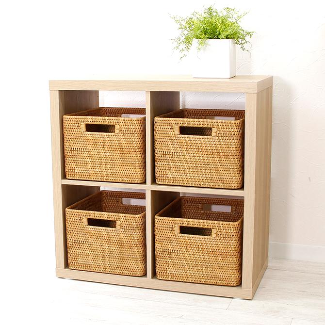 BULLIG ブッリッグ　IKEA イケア　収納ボックス　竹　ラタン　かご BULLIG ブッリッグ ボックス, 竹/ブラウン, 32x35x33 cm - IKEA