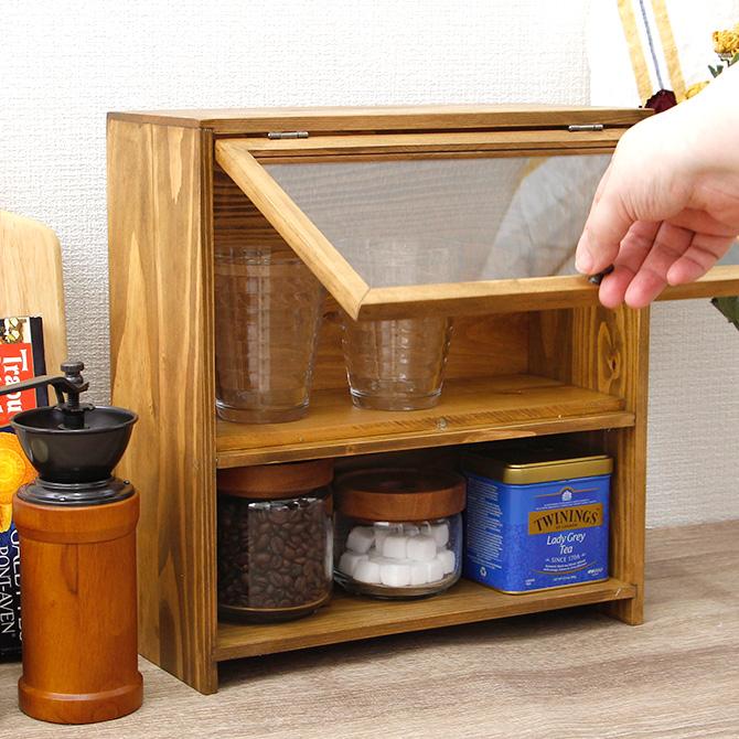 未使用品 起立木工 「フィオナ」 キッチンキャビネット 84cm アルダー