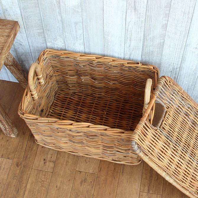 アラログストックバスケット アラログ ラタン フィリピン かご