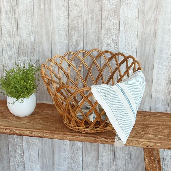 Creer アラログ丸バスケットS クレエ アラログ ラタン フィリピン かご