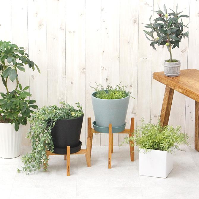 【専用】新品未使用　エッシャーデザイン　スタンドポット　寄せ植え 新品未使用 エッシャーデザイン アンティーク風メタルポットAM69