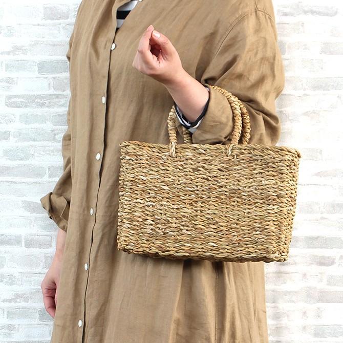 ホグラ スクエア シンプルかごバッグSサイズ メルカド カゴ