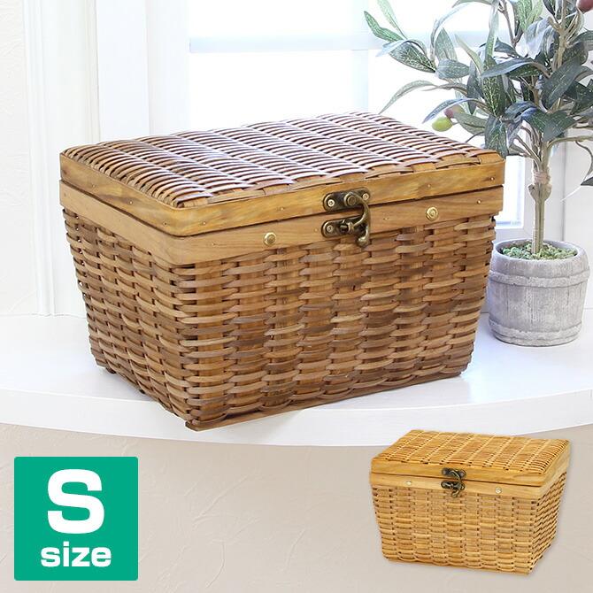ウッドチップ製 鍵付き収納バスケット Sサイズ かご 収納 北欧 おしゃれ ノルディック G0064 S Nhd Mercadoメルカド かご収納雑貨の店 通販 Yahoo ショッピング