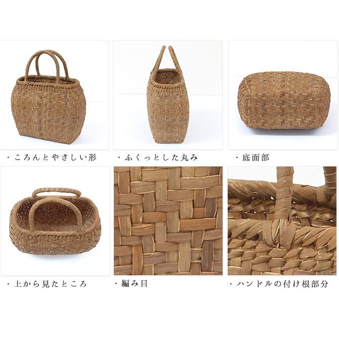 山葡萄 かごバッグ 中 ころんとやさしい籠 網代編み 7日以内返品