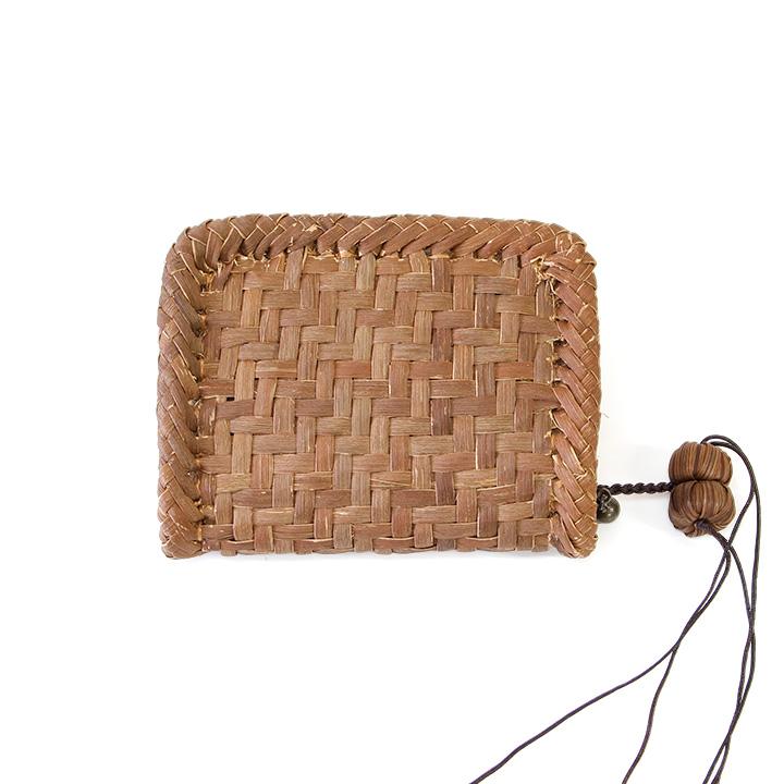 7日間返品送料無料☆1年間無償修理対応】山葡萄 ミニ財布 網代編み