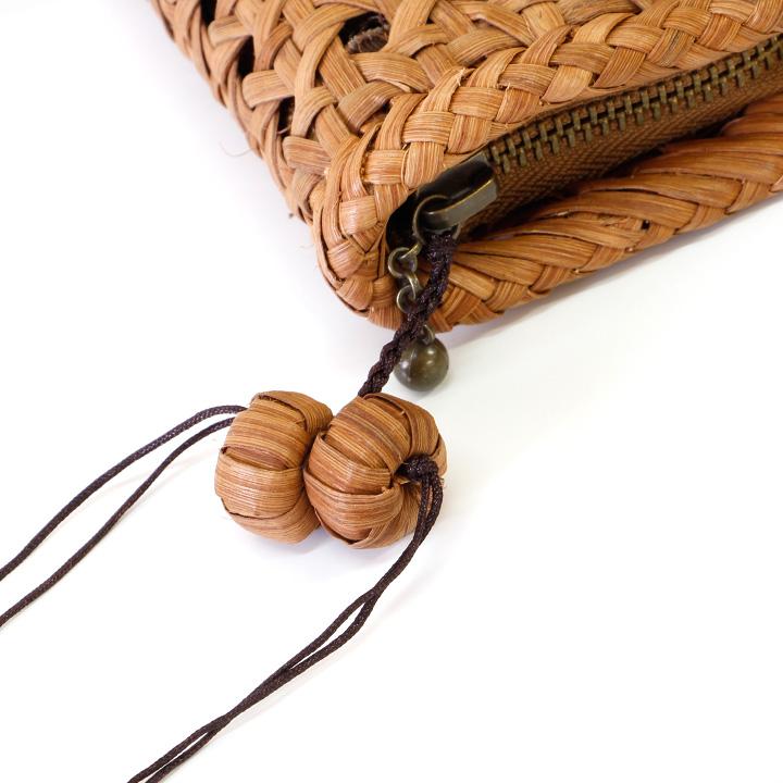 7日間返品送料無料☆1年間無償修理対応】山葡萄 ミニ財布 六つ目