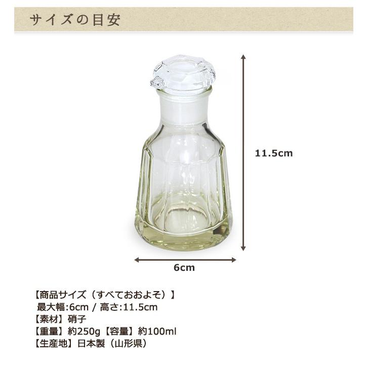 松野屋 ガラスしょうゆさし/日本製 松野屋 国産 ガラス 硝子 醤油 しょうゆ しょうゆさし レトロ シンプル モダン｜mercadomercado｜05