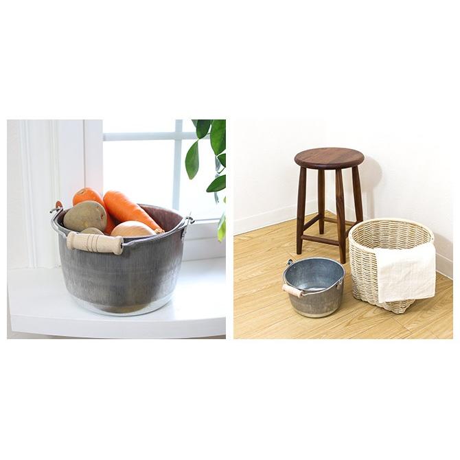 松野屋 日本製トタン豆バケツ（大） : MERCADOメルカド かご収納雑貨の