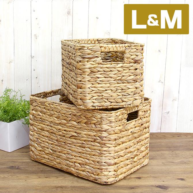 ウォーターヒヤシンス 収納ケース L M 2個セット かご バスケット カゴ 収納かご 収納バスケット アジアン 収納ケース 収納ボックス おしゃれ Qm Nolid Mercadoメルカド かご収納雑貨の店 通販 Yahoo ショッピング