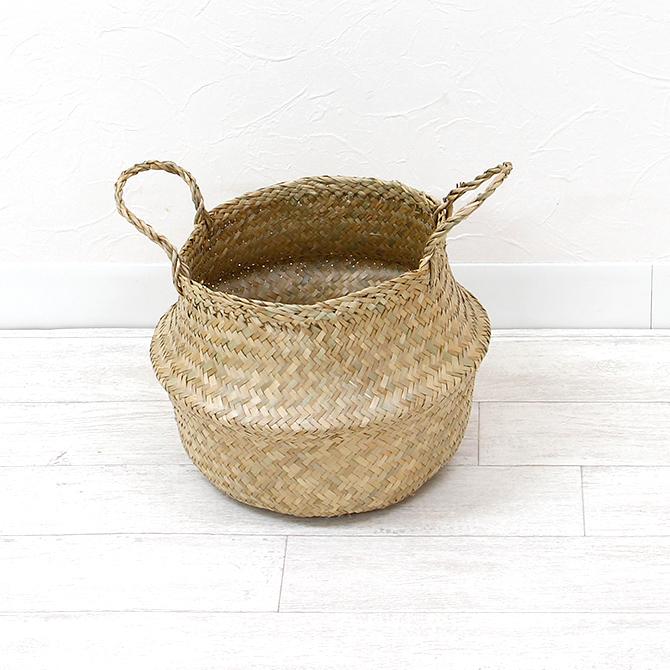 シーグラス バスケット 2ウェイ Sサイズ : MERCADOメルカド かご収納