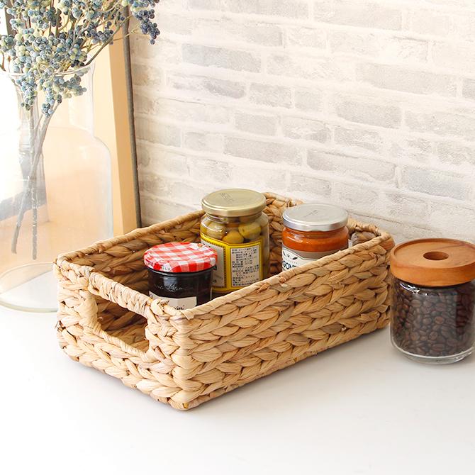 ウォーターヒヤシンス製 収納ケース バスケット かご おしゃれ