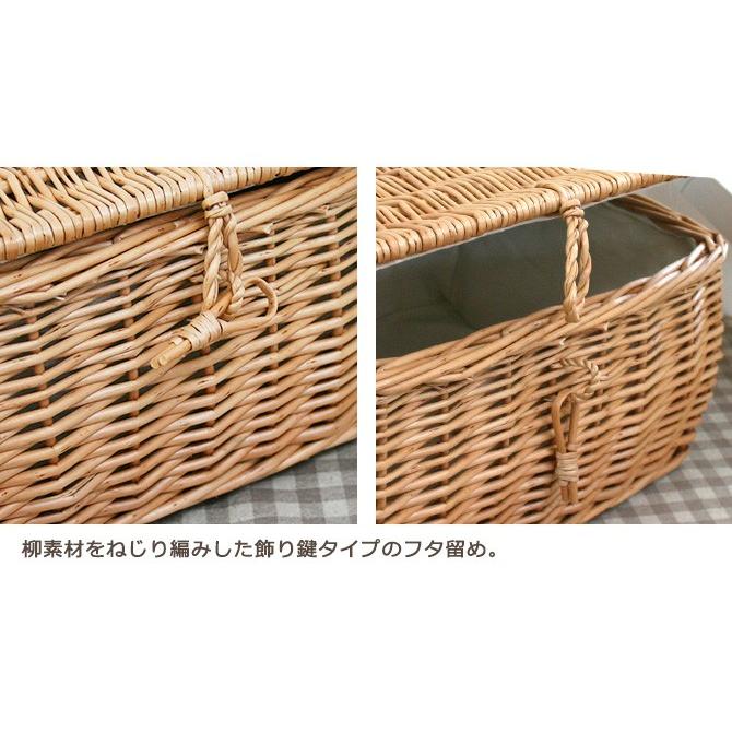 かご バスケット 収納 フタ付き 収納ボックス Lサイズ かわいい