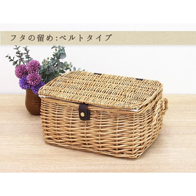 かご バスケット 収納 フタ付き 収納ボックス Lサイズ かわいい