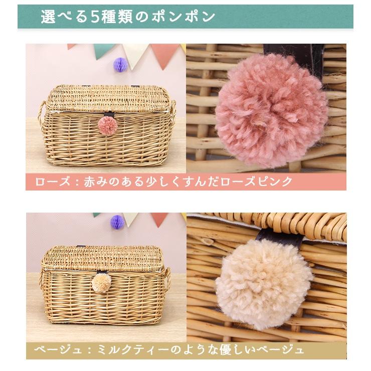 ポンポン付き ぽってり フタ付き バスケットLMS 3個セット ※おもちゃ箱