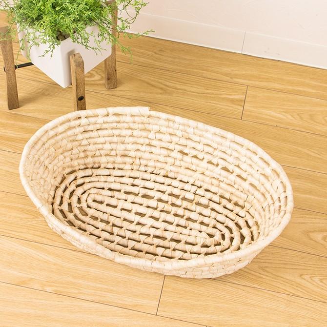 メイズ製ペット用ベッドバスケット/天然素材 : MERCADOメルカド かご