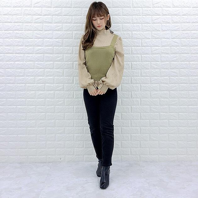 Lace Ladies（レースレディース） ニットベスト ブラウス2枚セット