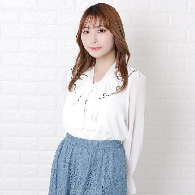 ラッフルスリーブボウタイブラウス 再入荷！ラッフルスリーブボウタイブラウス | FRAY I.D | ショップ