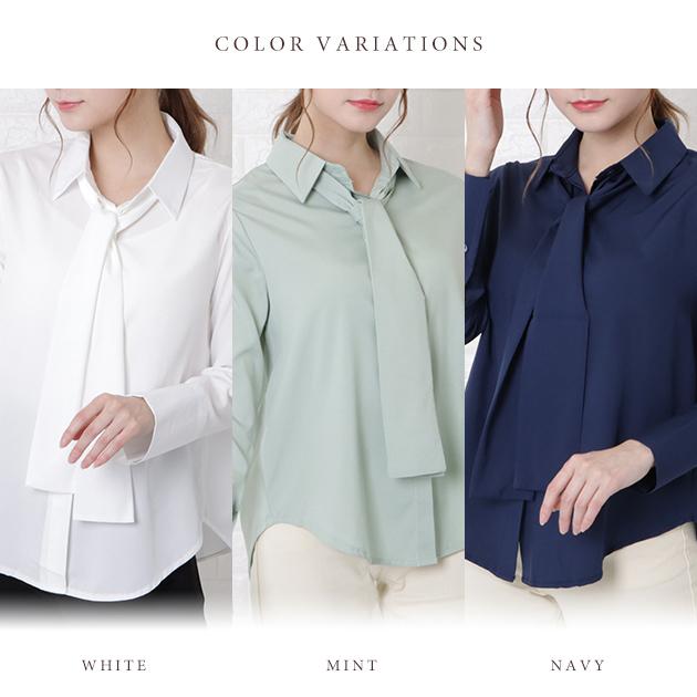 Lace Ladies（レースレディース） ボウタイ 長袖 ブラウス シャツ