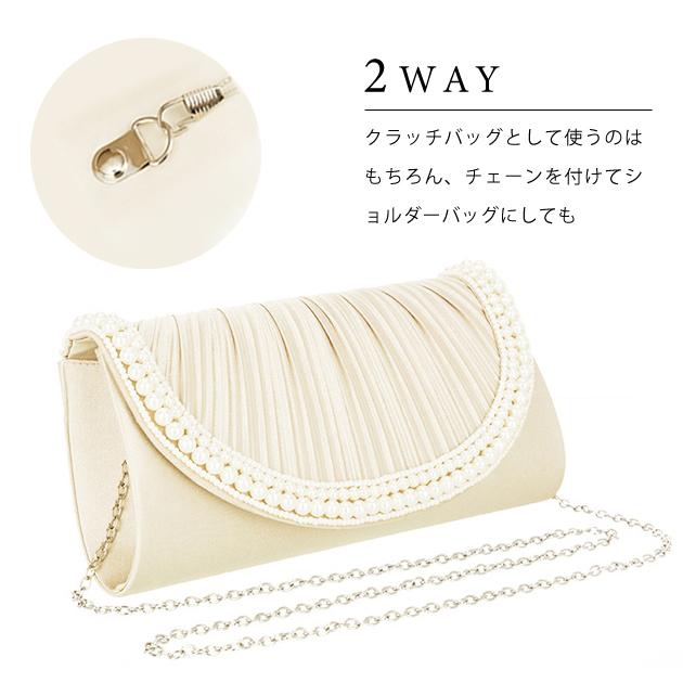 クラッチバッグ パーティーバッグ ハンドバッグ ショルダーバッグ レディース 春 夏 秋 冬 2way サテン プリーツ エレガント 大人 Cy5538 レースレディース 通販 Yahoo ショッピング