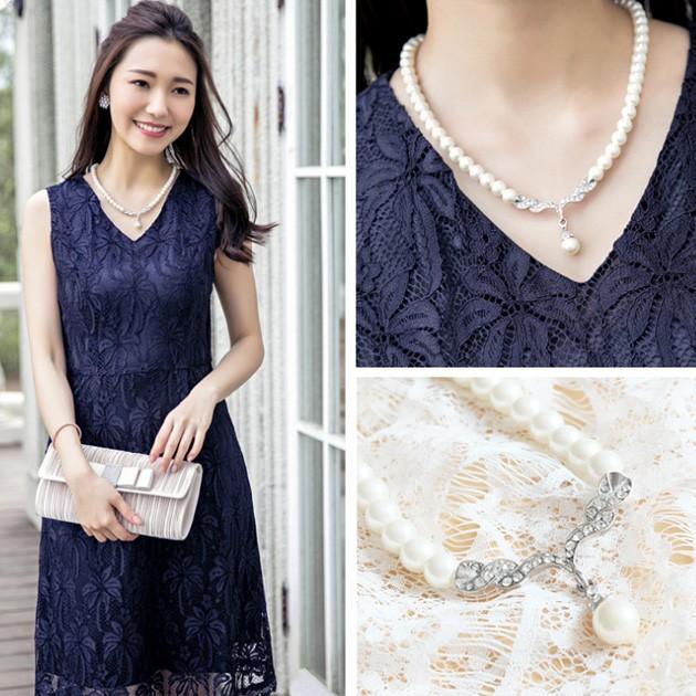 Lace Ladies（レースレディース） ペンダントトップ付きパール