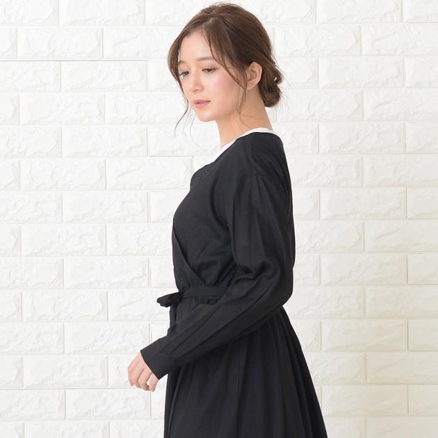 カクシュールガウワンピース カーディガンワンピース 2way リネン混 きれいめ 無地 カジュアル ベージュ ブラック レディース Df05 レースレディース 通販 Yahoo ショッピング