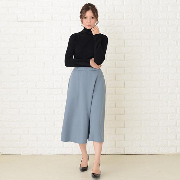 Lace Ladies（レースレディース） ミモレ丈フレアスカート ひざ下