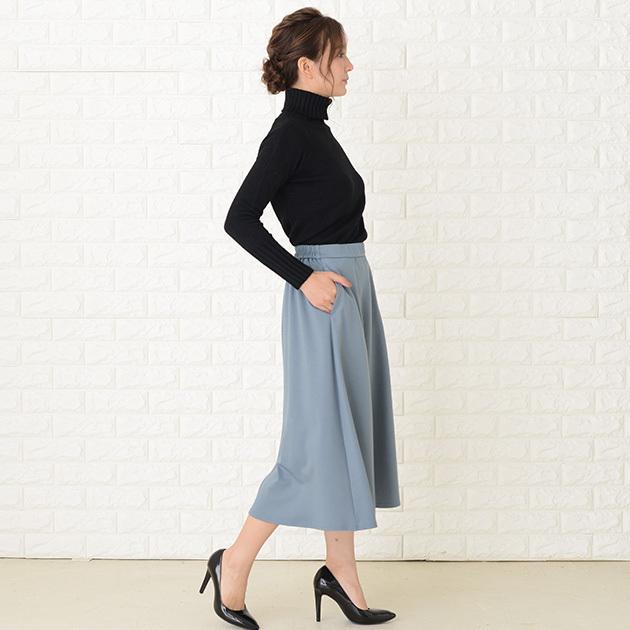 Lace Ladies（レースレディース） ミモレ丈フレアスカート ひざ下