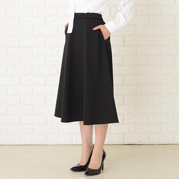 Lace Ladies ミモレ丈フレアスカート ひざ下 スカート