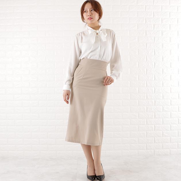 Lace Ladies ハイウエスト タイト ロング スカート レディース